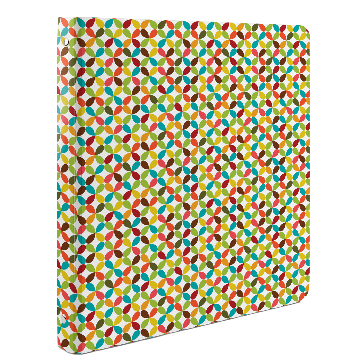 Geo Bright Decorative 3-Ring 1-inch Binder