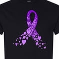 thumbnail image 4 of Inktastic Alzheimer's Awareness Purple Ribbon Made of Heart T-Shirt, 4 of 5