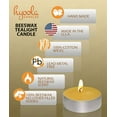 thumbnail image 3 of Hyoola, 4.5 Hour Natural Yellow Beeswax Tealight Candles - In Aluminum Cup (12 Pack), 3 of 8