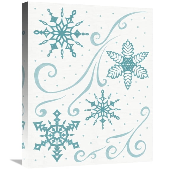 Global Gallery's 'Christmas Otomi Tile I' By Elyse DeNeige Stretched Canvas Wall Art