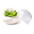 thumbnail image 2 of Clearance:Cotton Swab Organizer Lotus Shape Swab Cosmetic Storage Toothpick Container Bathroom Decor Storage Box, 2 of 5