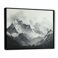 thumbnail image 2 of Designart "Moody Majesty Of Mountain Peaks" Landscape Mountains Floater Framed Canvas Wall Art, 2 of 5