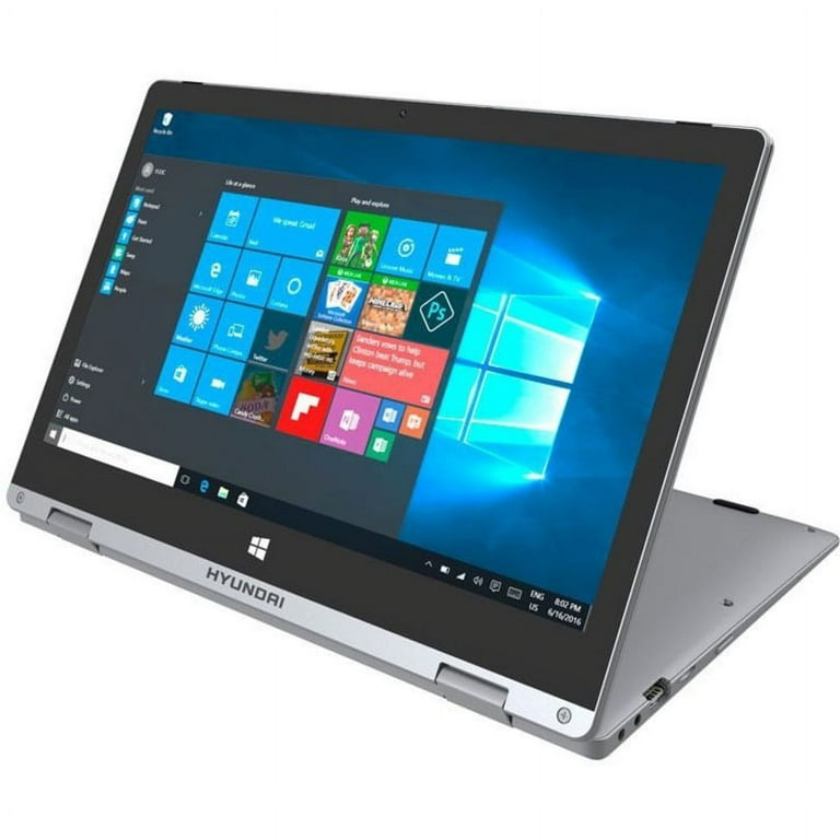 Hyundai FlipNote 11 11.6 Celeron Laptop 4GB RAM 64GB Storage Expandable M.2 SSD Slot Touch Screen Windows 10 Home WiFi Silver - Grade B HTLF11WB1S_B - Código: HTLF11WB1S_B | Compra en Guadalajara