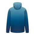 thumbnail image 4 of ZCFZJW Mens Casual Tie Dye Gradient Print Hooded Sweatshirts Lightweight Big and Tall Regular Fit Soft Cotton Pullover Tops Trendy Oversized Baggy Hoodie Outwear Coat with Pockets Blue XXXXXL, 4 of 5