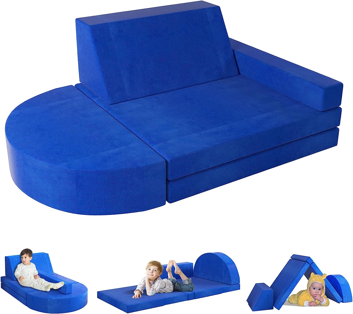 Kids Couch Modular, Linor Toddler Couch for Bedroom, Playroom