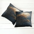 thumbnail image 6 of Ambesonne Moon Throw Pillow Cover 2 Pack, Retro Yellow Flowers Tree, 16", Dark Blue Orange, 6 of 7
