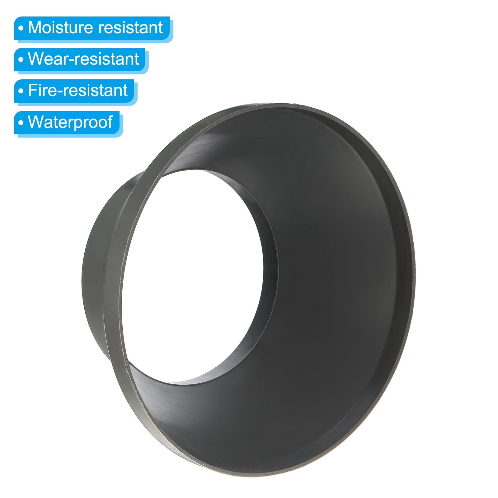 Uxcell 12" to 8" Duct Reducer Connector Ventilation Tube Increaser Adapter Grey