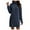 Blue, variant on larppty Women Oversized Sweater Dress Turtleneck Batwing Long Sleeve Ribbed Knit Loose 2025 Fall Winter Casual Short Dress（Black，XL）