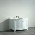 thumbnail image 2 of Eviva Odessa Zinx+ 30" White Bathroom Vanity with White Carrera Marble Counter-top and Porcelain Sink, 2 of 3