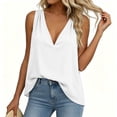 thumbnail image 6 of WRFWUL Womens Cotton Linen Tank Tops Deep V Neck Sleeveless Pleated Vest Loose Fit Solid Summer Casual Tank Shirts, 6 of 7