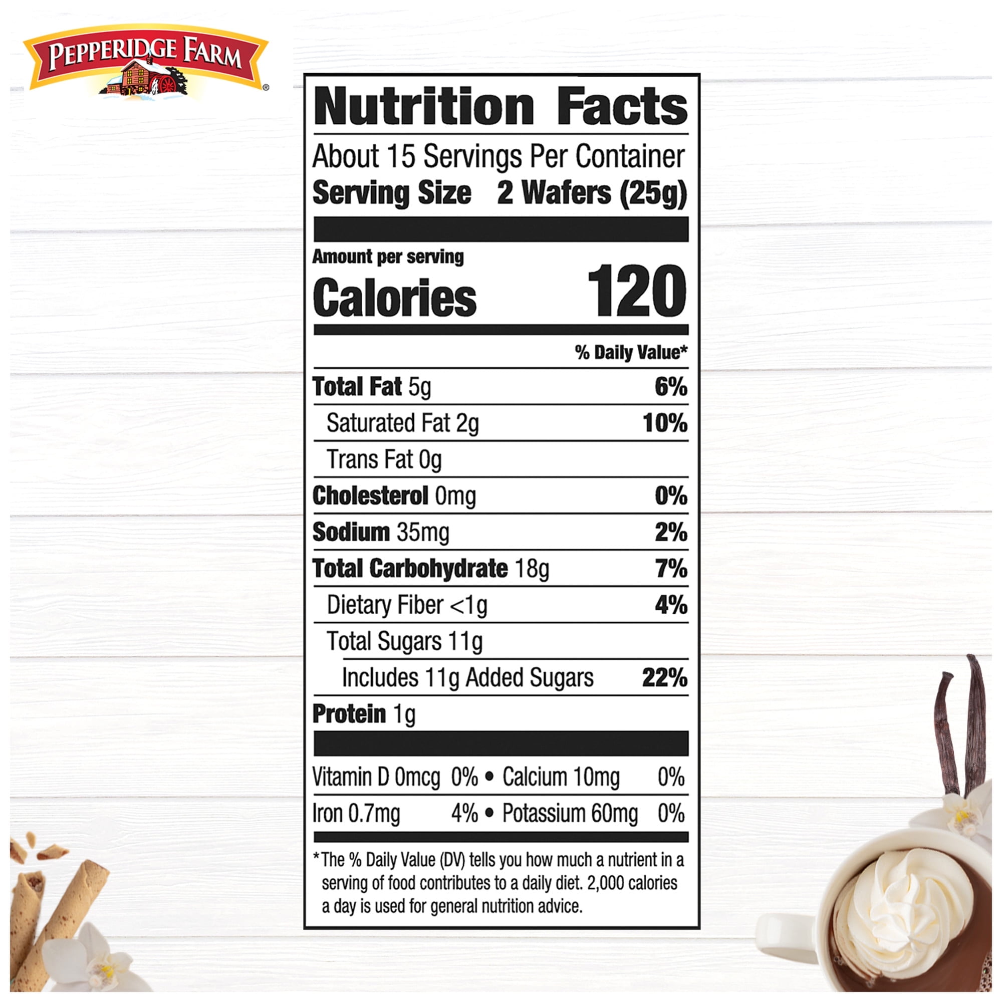 Pepperidge Farm Pirouette Cookies, French Vanilla Crème Filled Wafers, 13.5 oz Tin ( 2 Pack )