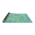 thumbnail image 2 of Ahgly Company Indoor Round Abstract Light Blue Modern Area Rugs, 6' Round, 2 of 4