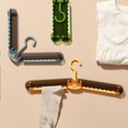 thumbnail image 1 of Folding Clothes Hanger | Portable Travel & Business Clothes Hanging Tool with Windproof Grip | Space Saving Multifunctional Household Clip for Drying & Organizing, 1 of 3