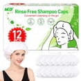 thumbnail image 2 of No-rinse waterless shampoo shower caps, 12-pack, suitable for the elderly, women, hospitals, camping, 2 of 4