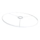 thumbnail image 1 of Soporte de luz de mesa portátil y duradero con pantalla de hierro para lámpara de noche, ideal para bodas y cafeterías. Blanco 38cm, 1 of 9
