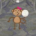 thumbnail image 4 of Inktastic Cute Volleyball Girl Monkey Girls Baby Bodysuit, 4 of 5