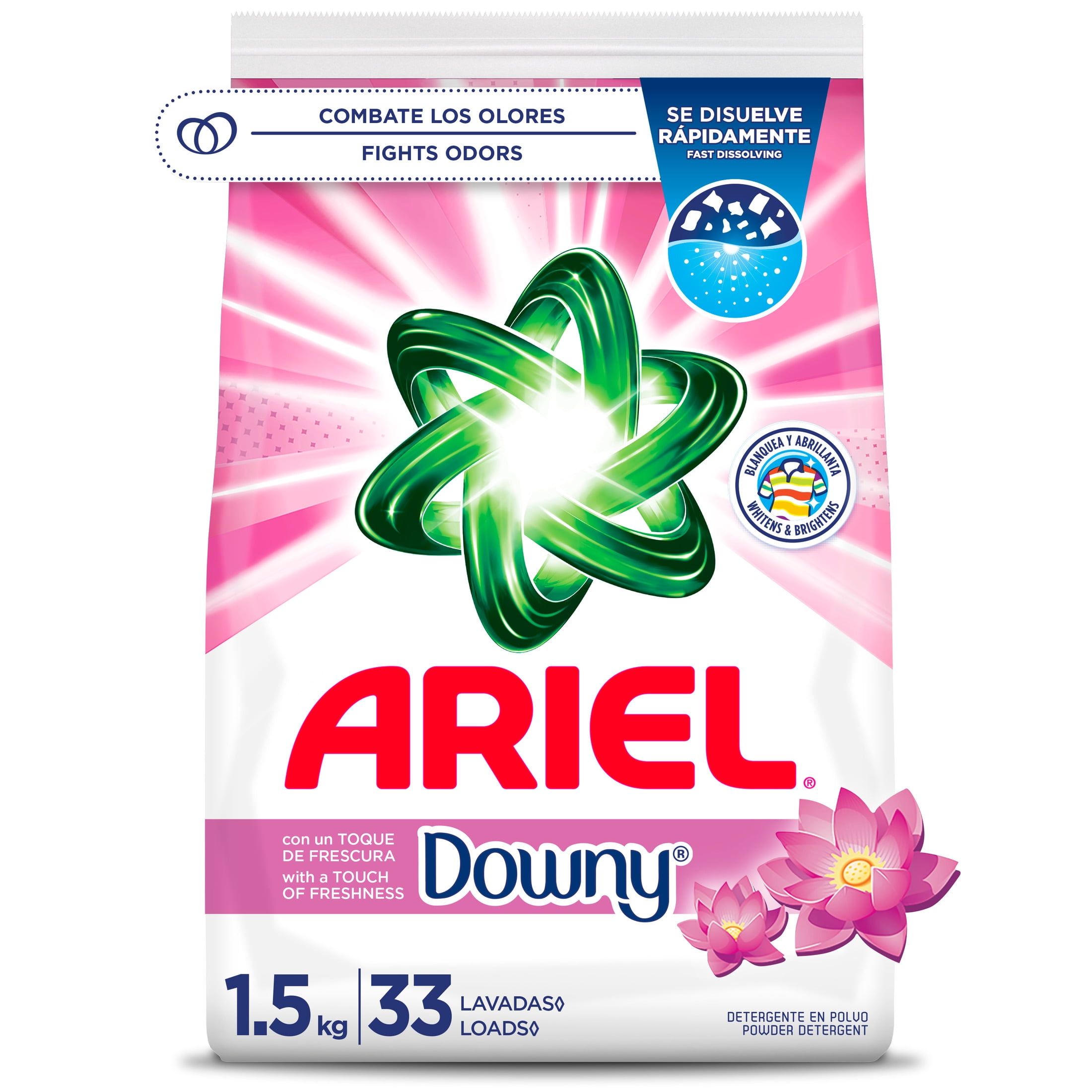 (6 pack) Ariel Laundry Detergent Powder with a Touch of Downy Freshness, 52 oz, 33 Loads