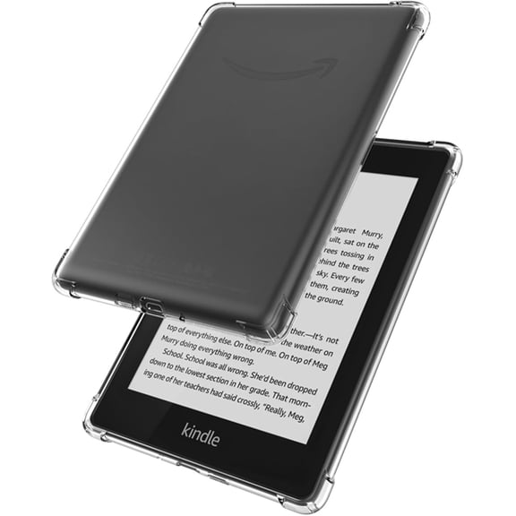 Vonzuda Clear Case Cover for New Kindle 11th Generation 2024 (6.0"), Soft Silicone Ultra-Thin Protective Cover for Kindle 11th Gen 2022 (Clear)