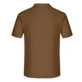thumbnail image 4 of USNSM (M-5XL) Men's Plus Size Cotton Linen Short Sleeve Shirts Casual Lightweight Button Down Shirts Tops with Pocket Brown XXXL, 4 of 7