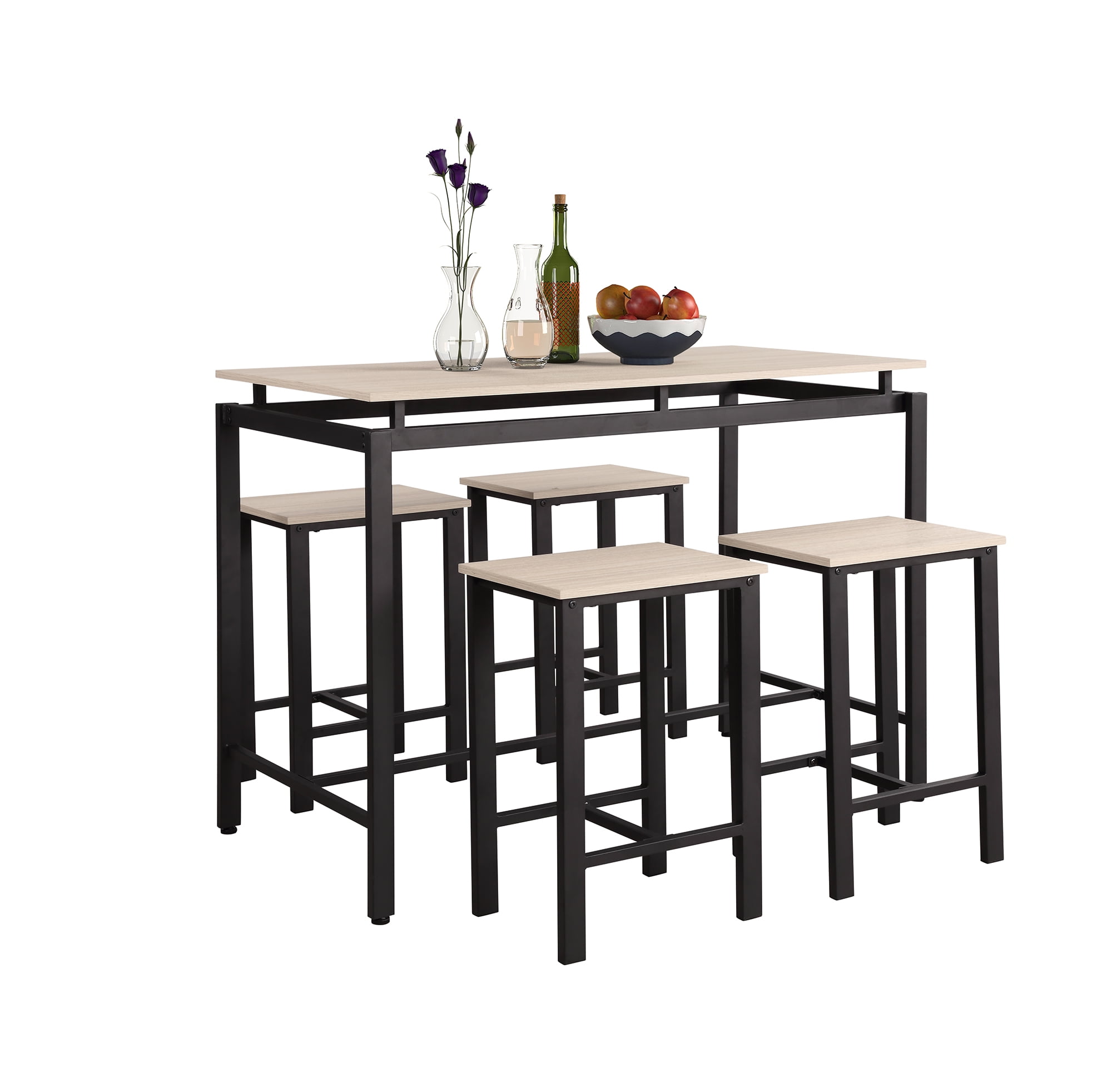 Clearance Counter Height Table Set Of 5 Breakfast Bar Table And Stool