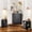4 drawer dresser + 2 pcs nightstands, Black, variant on LGHM 3 Piece Bedroom Dresser Set, 4 Drawer Dresser, 2 Drawers Nightstand set of 2, Gray