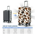 thumbnail image 3 of Cauagu Cow Tie Dye Print Travel Luggage Cover,Travel Dust-proof Suitcase Cover Softside Suitcase Protector for 18-32inch,Not Included Suitcase, 3 of 8
