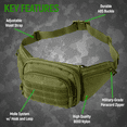 thumbnail image 3 of JupiterGear Sac Banane Unisexe Sac de Taille et Pochette MOLLE EDC pour Activités de Plein Air Vert, 3 of 6
