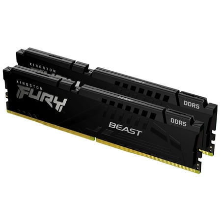 Kingston FURY Beast 32GB (2x16GB) 6000MT/s DDR5 CL36 Desktop Memory | AMD EXPO | Plug N Play | Kit of 2| KF560C36BBE2K2-32