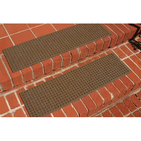 Boston Common Stair Tread - Squares Stair Treads in Dark Brown - Qty 4