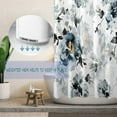 thumbnail image 3 of Extra Long 72"x84" Blue and White Floral Shower Curtain Set with Hooks,Watercolor Gentle Colors Flowers Bathroom Curtain,Modern Minimalist Waterproof Bath Curtain for Bathroom Decor, 3 of 6