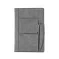 thumbnail image 3 of Refillable Lined Meeting Journal Notebook, A5 Size Hardcover Journal Notebook for Women Men, Thick Paper Notebook with Front Pockets and Pen Pocket, Daily Journal for Writing, 3 of 5