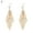 2#, variant on Grandest Birch Lady Colorful Multi Layers Hollow Leaf Elegant Hook Earrings Jewelry Decor Alloy Pink