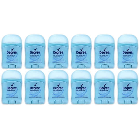 Degree Dry Protection Shower Clean Antiperspirant & Deodorant - For Travel - Sample Size -12 Pk 0.5oz