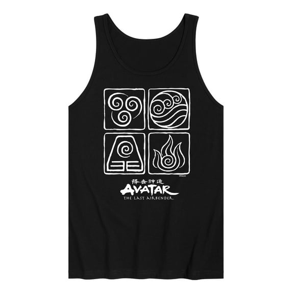 Avatar - The Last Airbender - Four Elements Inverse - Men's Jersey Tank Top