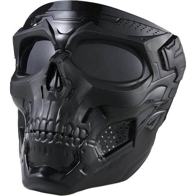 Máscara de calavera, máscaras tácticas de cara completa para juegos de supervivencia CS, disparos, cosplay, películas, paintball, máscaras aterradoras de Halloween
