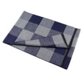 thumbnail image 3 of Mens Scarf, Duoif Checkered Pattern Fuzzy Comfortable Winter Cold Protection Men's Fashion Scarf for Men Blue, 3 of 8