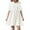 White, variant on Luxalzxs Girls Babydoll Mini Dress Summer Puff Sleeve Bow Tie Front Peplum Dress Cute Loose Fit High Waist Short Dresses Teen Girl Prom Party Graduation Dress