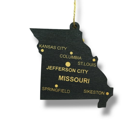 Ornament - CUSTOM - Missouri State with Cities