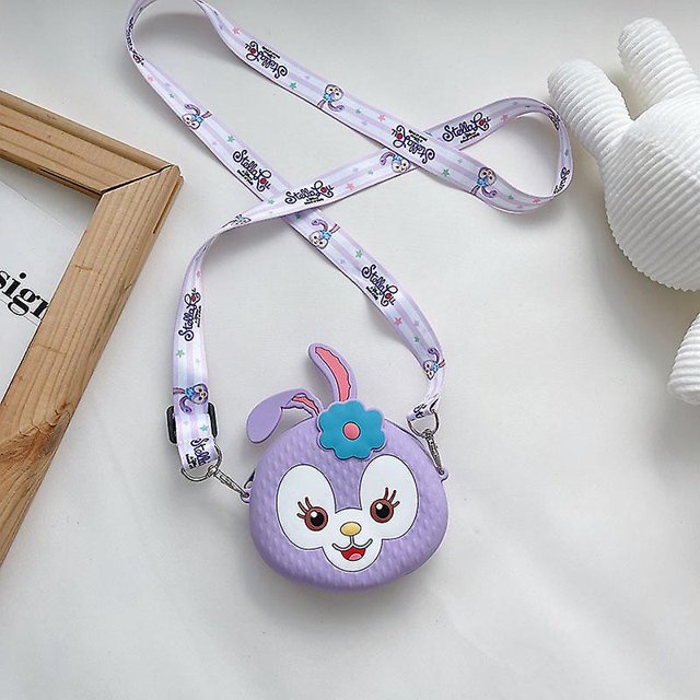 Bolso bandolera de silicona pequeño de dibujos animados Stellalou para niños, 11 Afortunado Sencillez