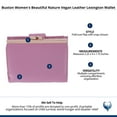thumbnail image 6 of Buxton  Beautiful Vegan Leather Lexington Wallet (Women), 6 of 6