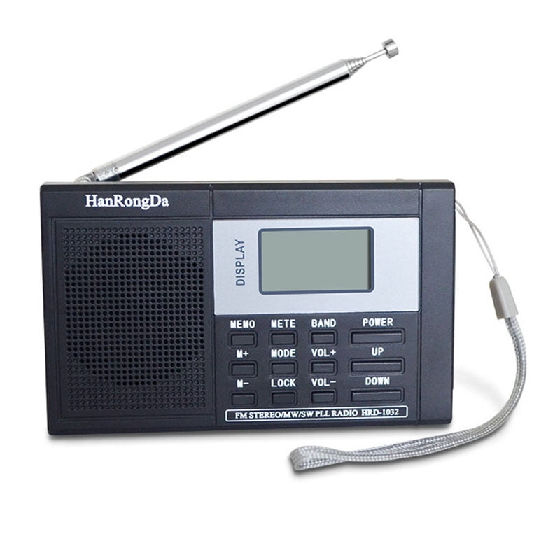 Portable Radio FM/AM/SW World Band Media Speaker Digital Display MP3