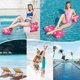 thumbnail image 4 of Hamaca flotante inflable Cama flotante multiusos Hamaca de natación 4 en 1 (silla de montar, tumbona, bote auxiliar, hamaca), boquilla a prueba de fugas, sellado fuerte B, 4 of 5