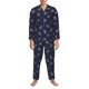 thumbnail image 3 of Balery Anchor Pijama para Hombre de Dos Piezas con Manga Larga, Conjunto de Dormir y Descanso Suave con Bolsillos-Large, 3 of 7