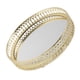 thumbnail image 2 of 2X Bandeja de Almacenamiento de Joyas de Hierro Dorado Espejo de Vidrio Organizador de Maquillaje Bandeja 17,5cm, 2 of 8