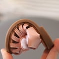 thumbnail image 5 of kamemir Infant Baby Girls PU Leather Soft Close Toe Sandal Crib Shoe Summer Non-Slip Sandals Flower Princess Flat Shoes(Pink,5), 5 of 6