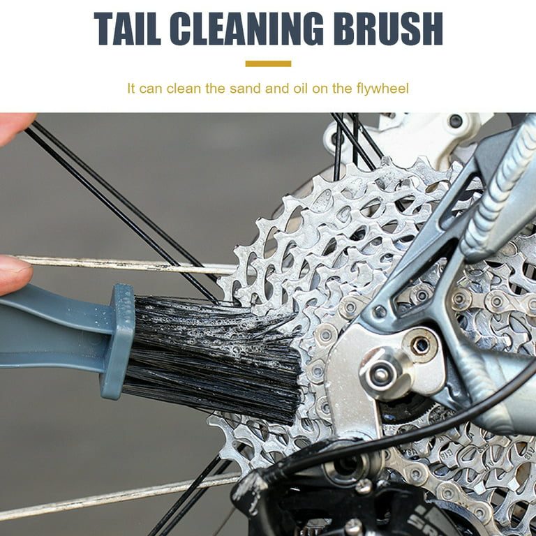  Motorcycle Chain Cleaner Brush Kit - Bike Chain Cleaner Kit  Bicycle Wheel Washer Brush Cleaning Tool Set Bike Cleaner - Chain Degreaser  for Bicycle Gears Set Mountain Bike Tool Kit for