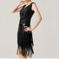 thumbnail image 6 of DailyTrove Women's Fringe Flapper Dress-Sleeveless-Midi-Polyester-for 1920s Party/Costume Event-Vintage Fringe, 6 of 6