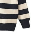 thumbnail image 7 of UQJfacai Girls Striped Sweaters Casual Crewneck Long Sleeve Shirts Fashion Knitted Soft Cozy Pullover Tops Clothes 1-8 Years, 7 of 7
