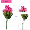 thumbnail image 2 of Blue Flowers Fake Tulips Artificial Flowers, 13 Inch Real Touch PU Flowers for Decoration, 10 Pcs Tulip Flowers Bouquet for Vase, Mother's Day Easter Valentines Gifts, 2 of 5
