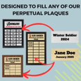 thumbnail image 2 of Placa Perpetua Alpha Awards Placa de Nombre Personalizada 7,5x3,3 cm, 2 of 7